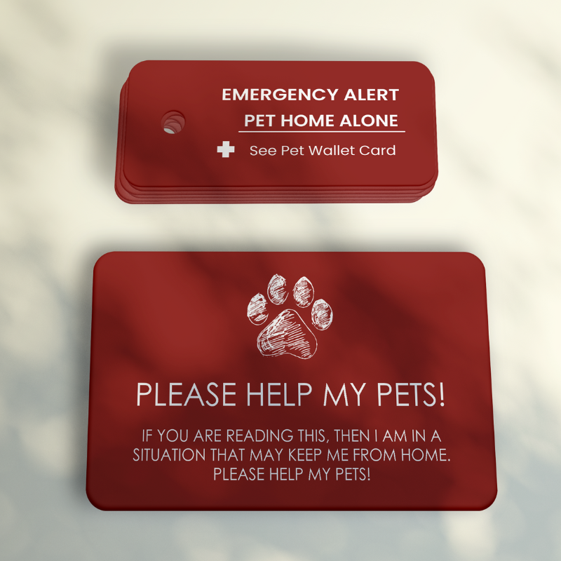 Emergency Pet Card & Key Tag