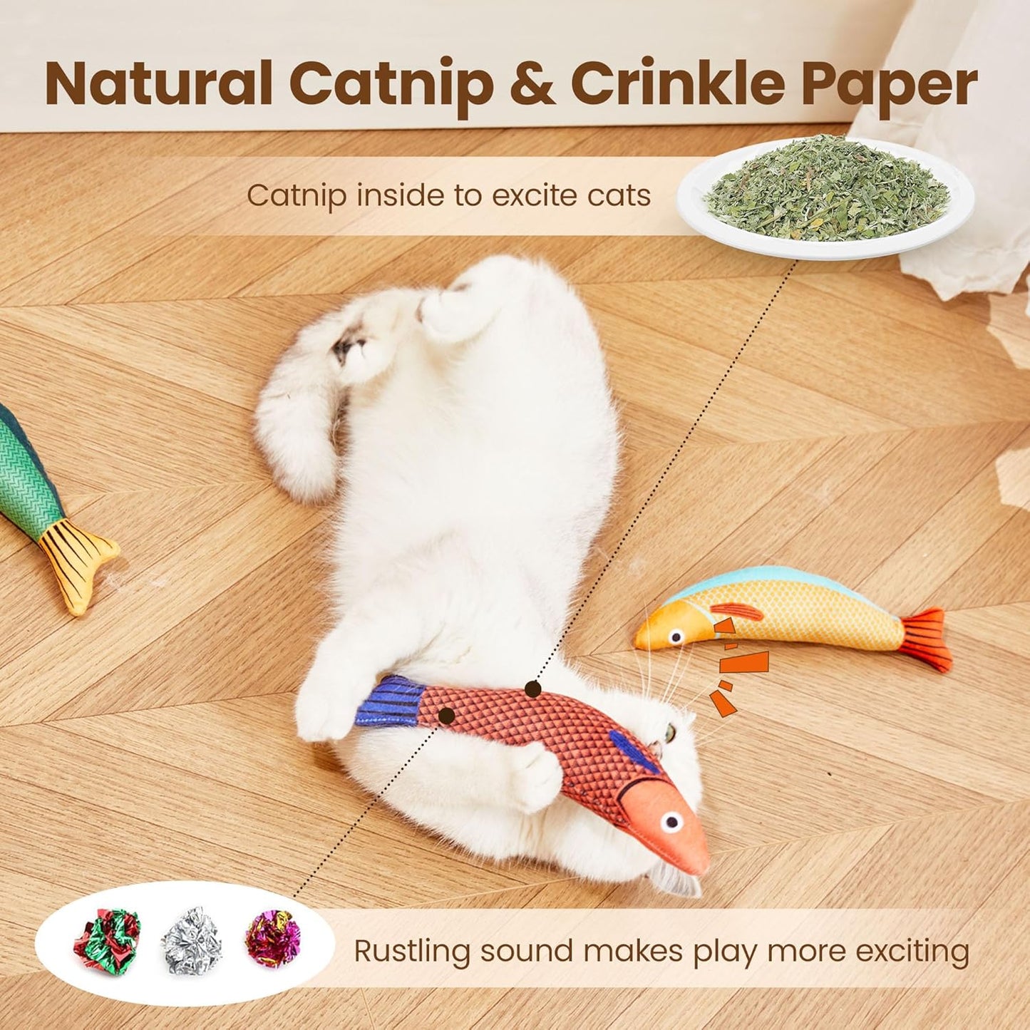 CatSniff™️ Fish KickerToy - 3 Pack