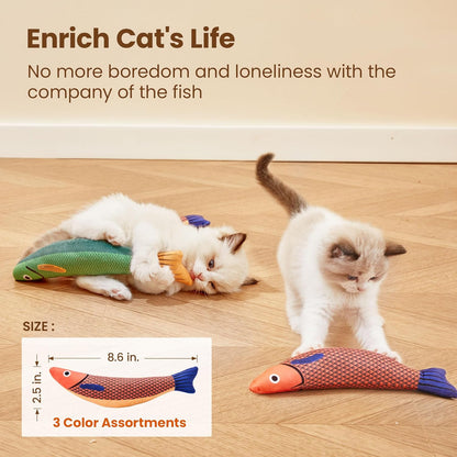 CatSniff™️ Fish KickerToy - 3 Pack