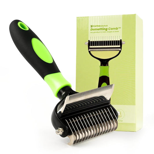 Cattasaurus™ 2-in-1 Dematting Comb