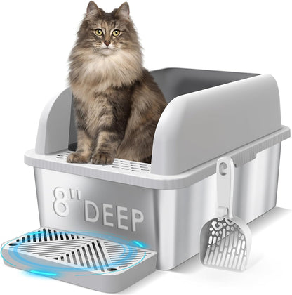 Cattasaurus Stainless Steel Litter Box