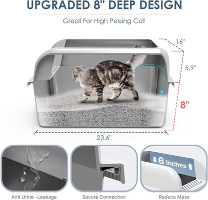 Cattasaurus Stainless Steel Litter Box