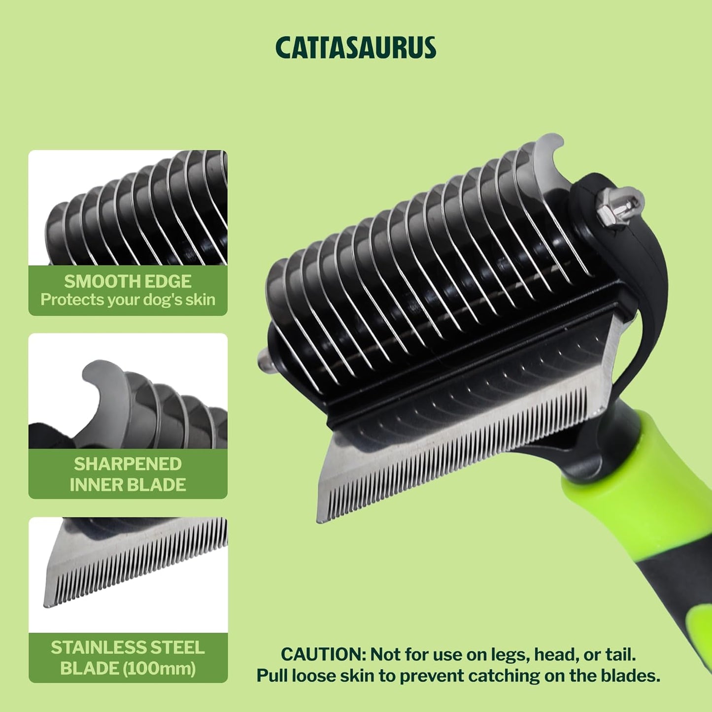 Cattasaurus™ 2-in-1 Dematting Comb