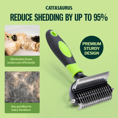 Cattasaurus™ 2-in-1 Dematting Comb